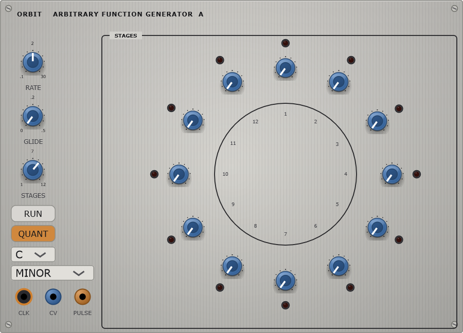The Orbit panel - arbitrary function generator